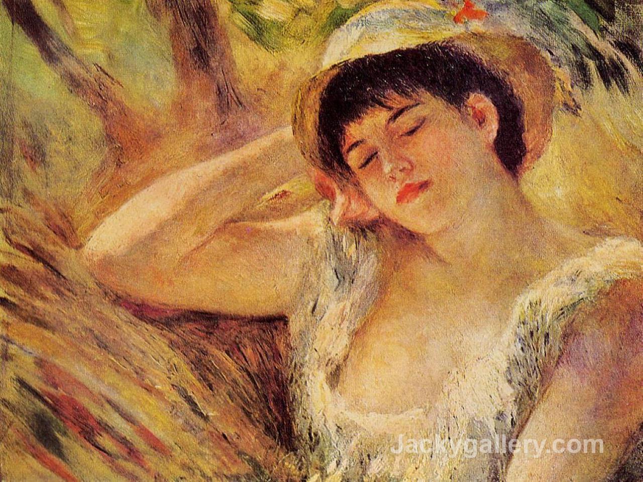 The Sleeper by Pierre Auguste Renoir paintings reproduction - Click Image to Close